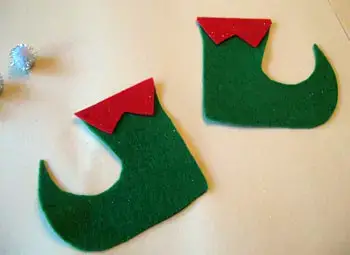 Manualidades De Navidad Con Fieltro Zapatos De Duende Colgantes