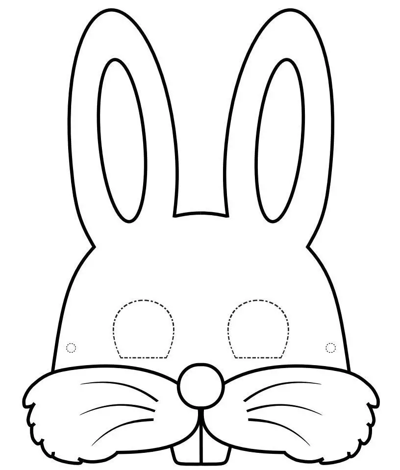 rabbit coloring pages for kindergarten kids - photo #18
