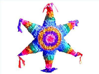 Como hacer piñatas mexicanas con forma de estrella