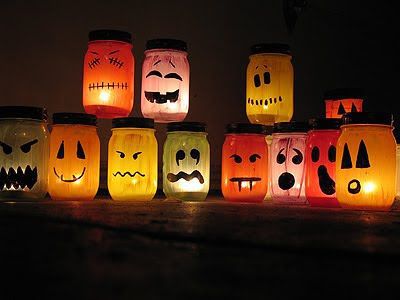 Como decorar frascos para Halloween