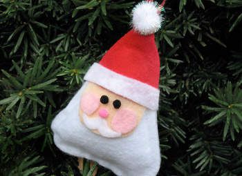 Como hacer un Santa de fieltro relleno