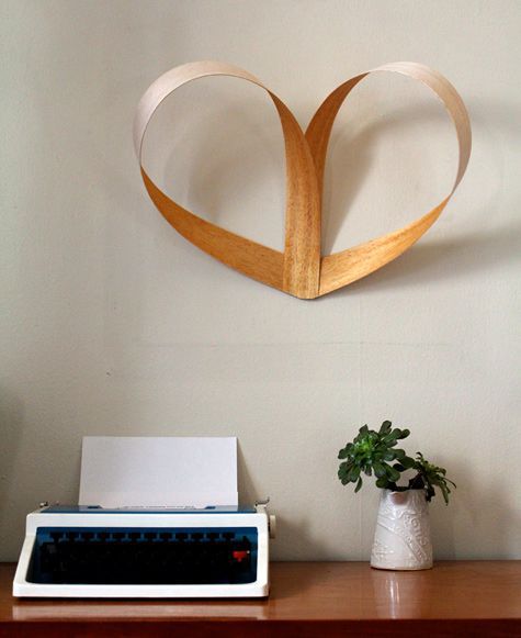 Como hacer un corazón de madera Escandinava