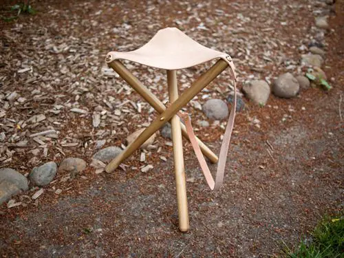 Como hacer un taburete trípode para camping