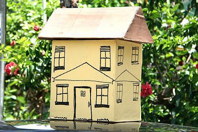 Como hacer una casa de carton