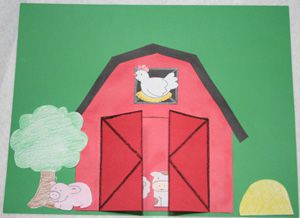Como hacer una granja con papel cartulina