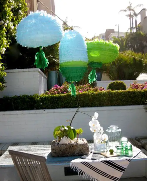 Como hacer una piñata con forma de lampara
