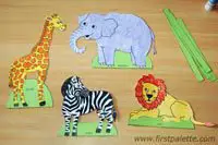 animales papel colorear pintar