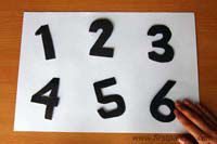 como hacer numeros artesanales