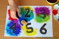 como hacer numeros artesanales