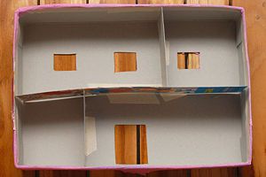 Como hacer una casa de muñecas con carton