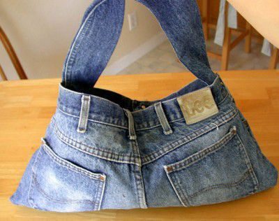 como hacer carteras de jean