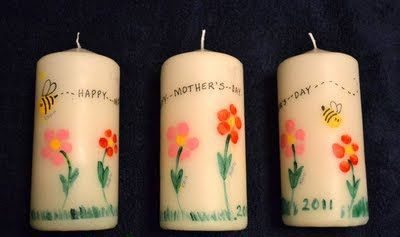 velas decorativas para regalar en el dia de la madre