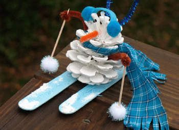 como hacer muñecos de nieve navideños