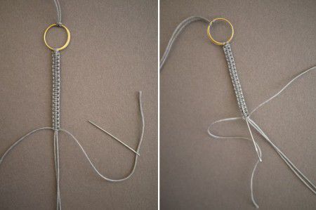 Como hacer una pulsera de macrame