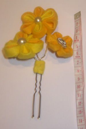 como hacer flores kanzashi paso a paso