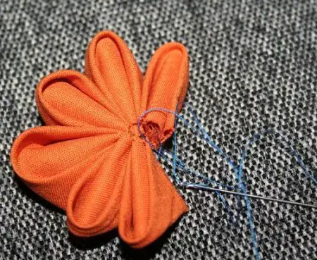 como hacer flores kanzashi paso a paso