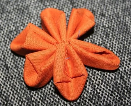 como hacer flores kanzashi paso a paso