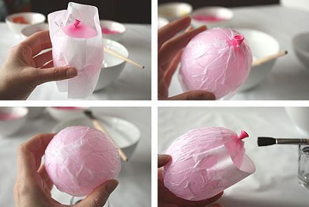 huevos de pascua de papel