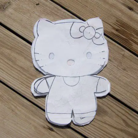 como hacer una hello kitty