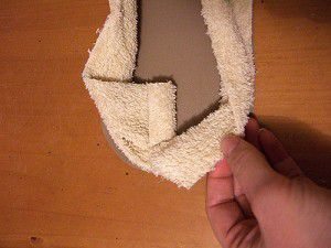como hacer pantuflas de toalla