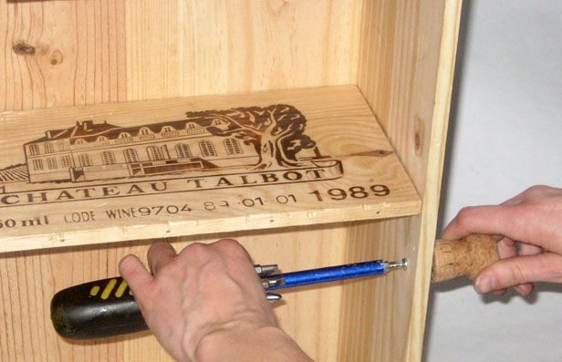 como reciclar una caja de madera