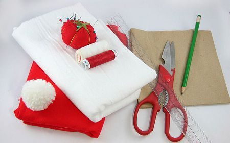 como hacer un gorro de santa claus