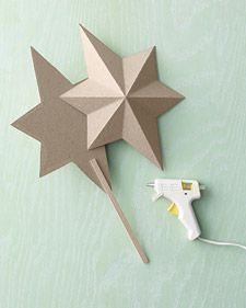 como hacer una estrella para el arbol de navidad