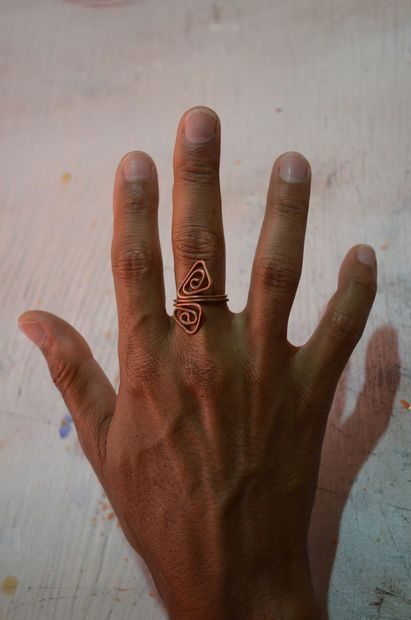 como hacer un anillo de cobre