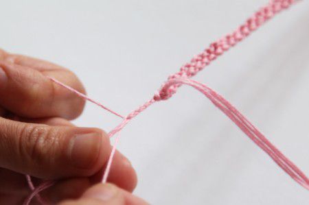 como hacer pulseras de hilo