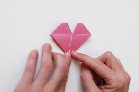 como hacer un corazon en origami