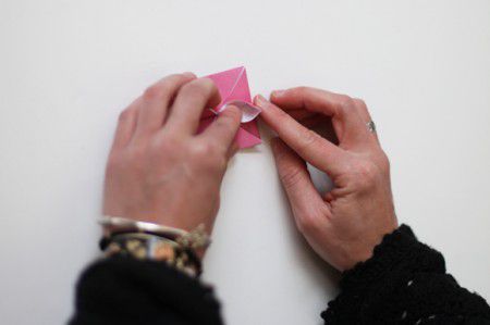 como hacer un corazon en origami