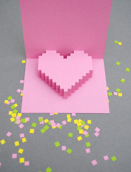 como hacer tarjetas de san valentin en 3d