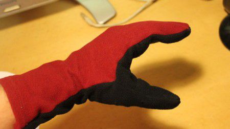 como hacer guantes de tela
