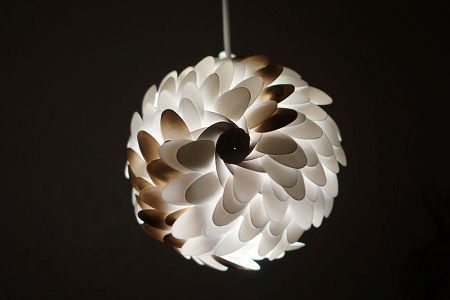 como hacer una lampara con materiales reciclables