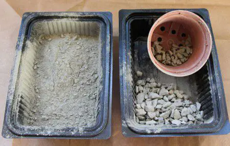 como hacer una maceta de cemento