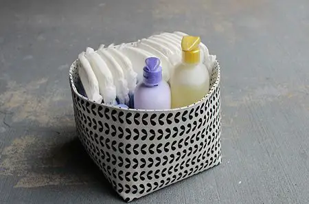 como hacer un organizador para bebe