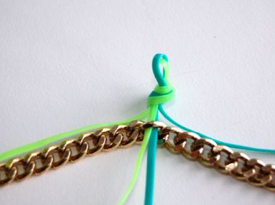 como hacer pulseras con cadenas paso a paso