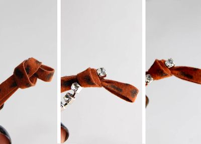 Como hacer una pulsera de leopardo