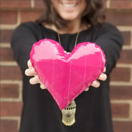 Como hacer un corazón con contac