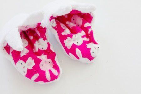 como hacer pantuflas infantiles