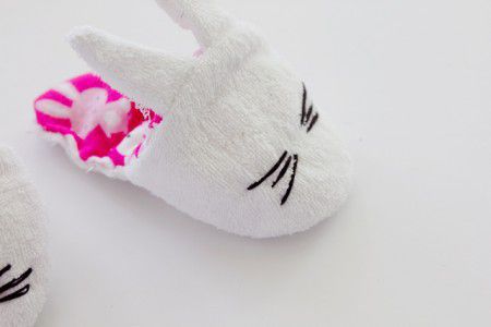 como hacer pantuflas infantiles