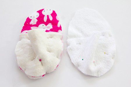 como hacer pantuflas infantiles