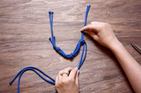 Como hacer collares de cuerda
