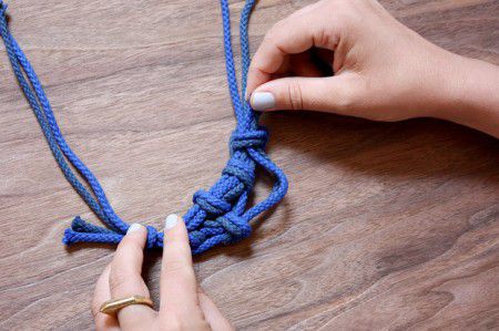 Como hacer collares de cuerda