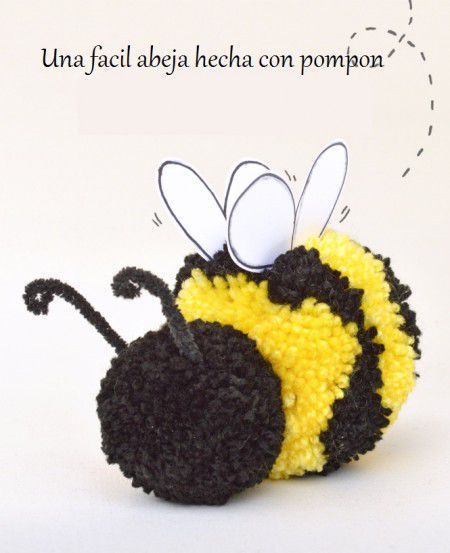 Como hacer una abeja de lana