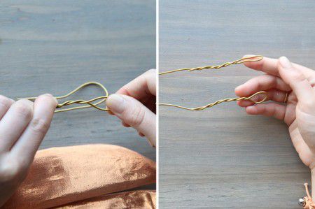 Como hacer vinchas con alambre