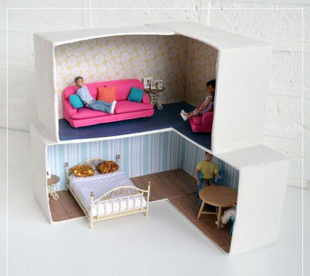 como hacer una casita para barbies