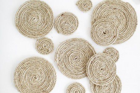 como hacer una alfombra con hilo sisal