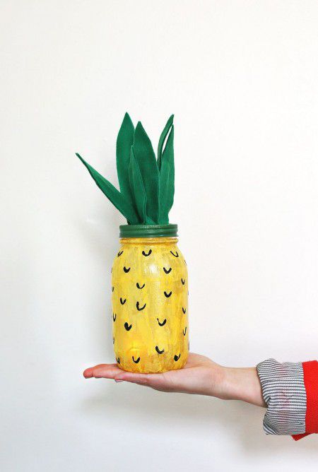 Como hacer un portavela en forma de piña