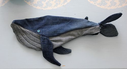 Como hacer un ballena con un jean